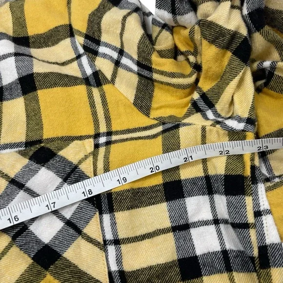 No Boundaries Juniors XXXL 21 Plaid Hooded Button Up Flannel Shirt Jacket - Picture 4 of 11